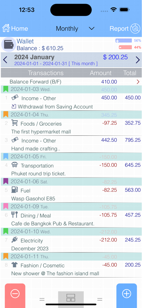 EvoWallet Lite - Money Tracker screenshot 3