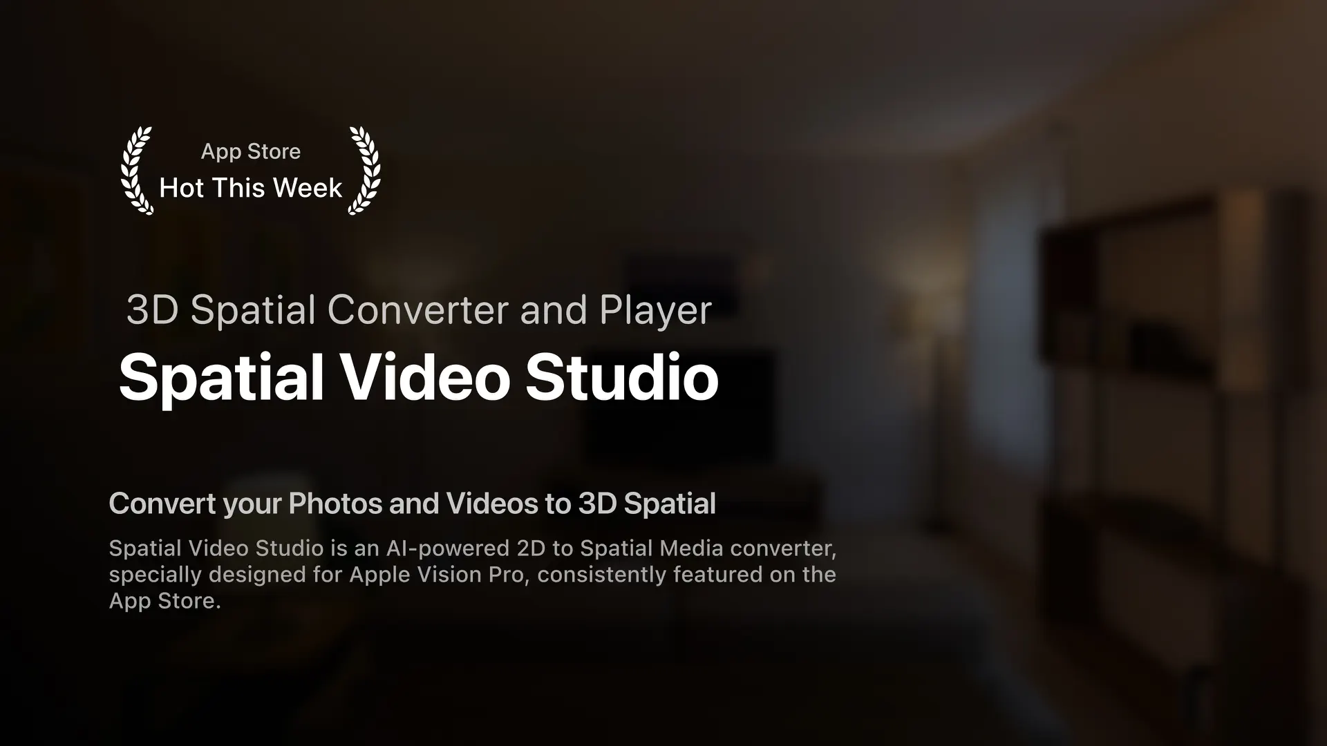 Spatial Video Studio screenshot