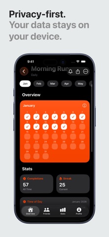 Habit Tracker: HabitCue screenshot