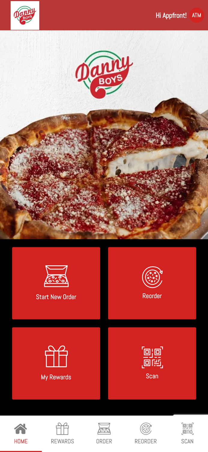 Danny Boys Pizza App