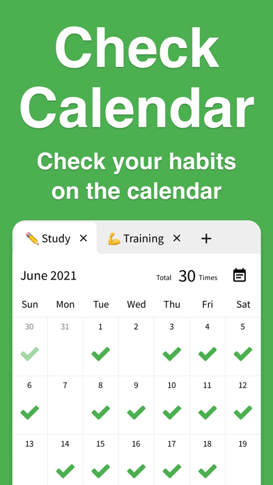 Check Calendar - Habit Tracker Screenshot
