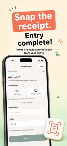 TripSplit: Bill Splitter iPhone screenshot