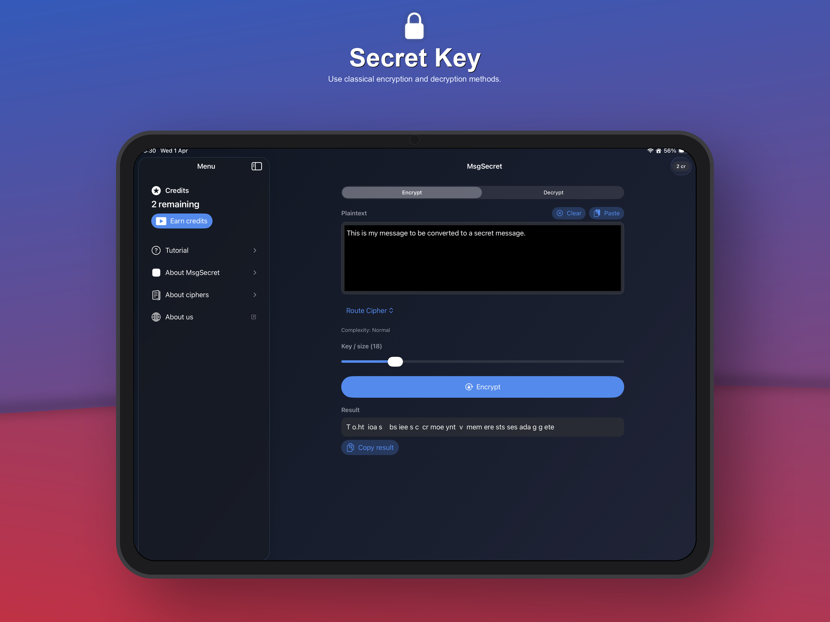 MsgSecret
