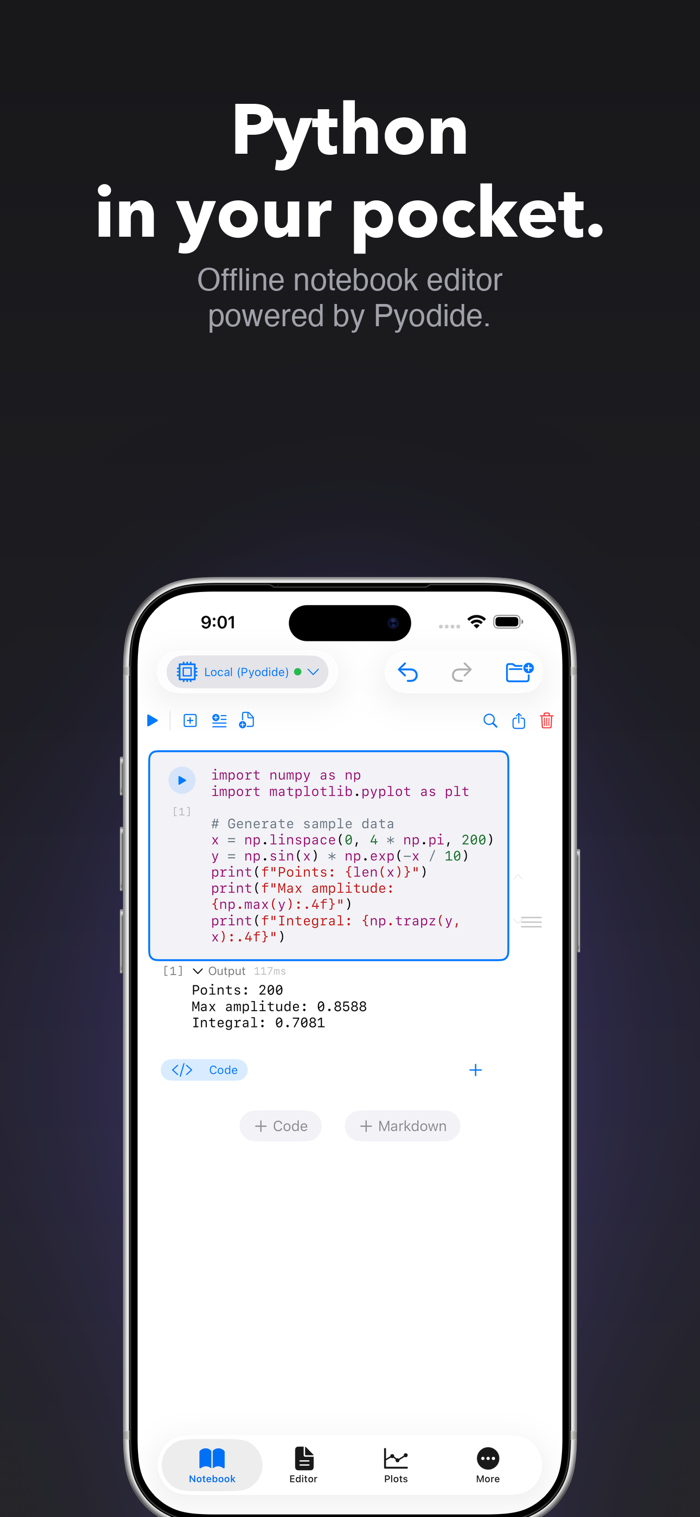 Pyodios - Pyodios enables running Python