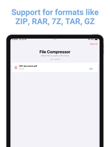 Zip File – Zip, Unzip, Protect iPad screenshot