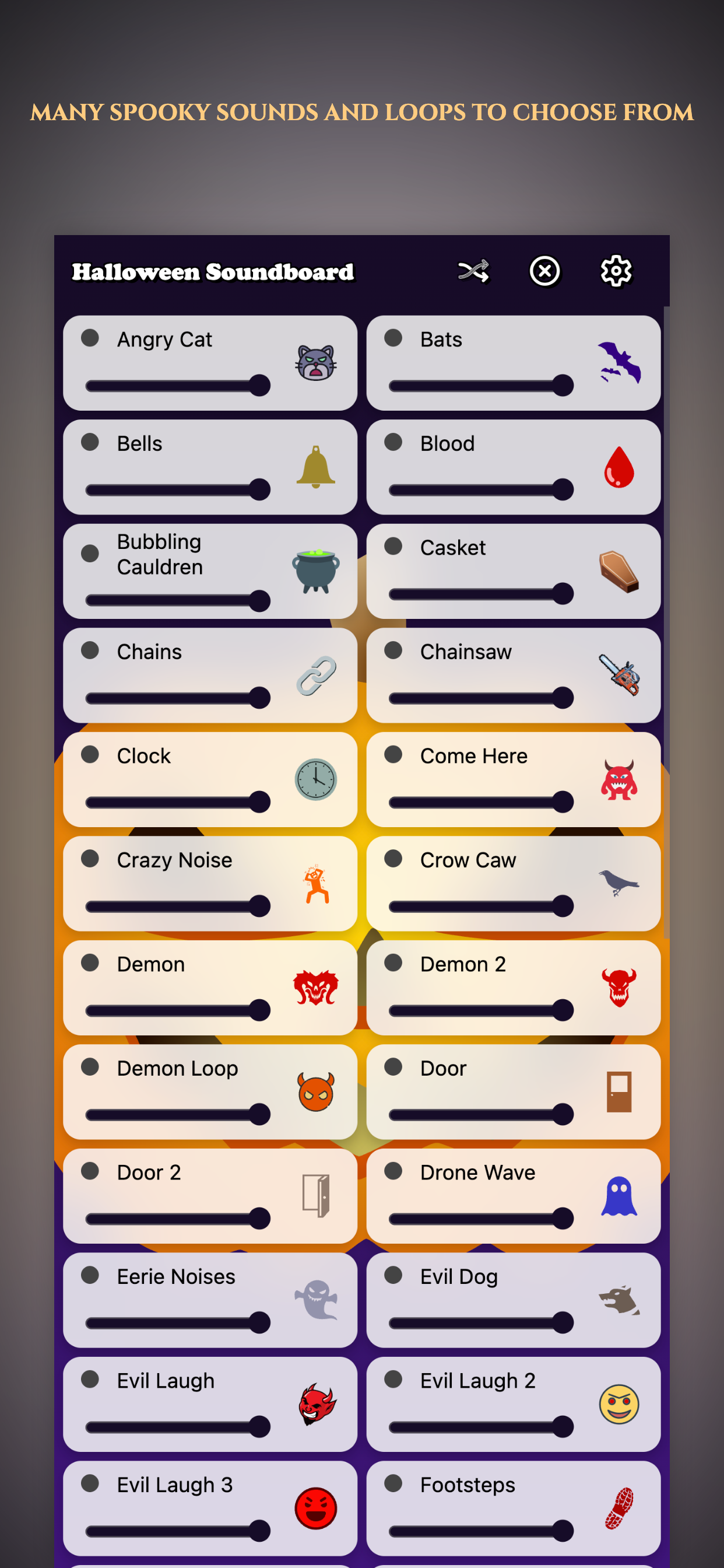 Halloween Soundboard App