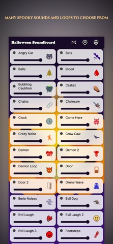 Halloween Soundboard App screenshot