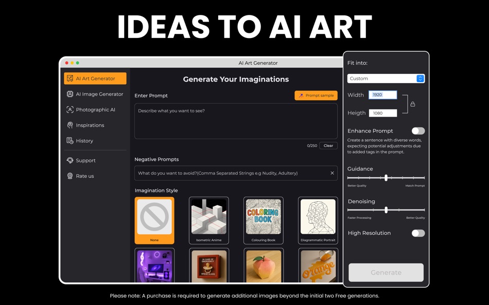 #5. AI Image Generator & Photo Art (macOS) Podle: Tuqeer Ahmad