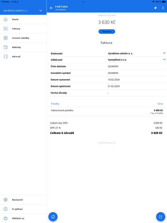 Screenshot #6 pour Vyfakturuj.cz