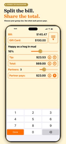 Howdy Tip Calculator screenshot 4