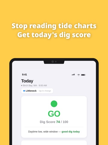 Clam Tide: Dig Window Guide iPad screenshot