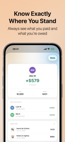 SplitTrip: Split Trip Expenses iPhone screenshot