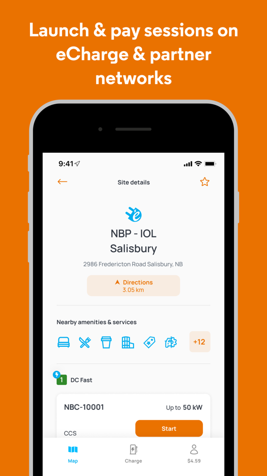 #3. eCharge Network (iOS) By: AddÉnergie Technologies Inc.