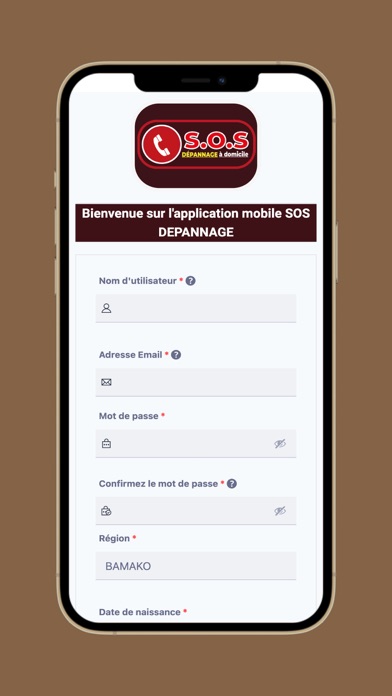 SOS DEPANNAGE À DOMICILE Screenshot