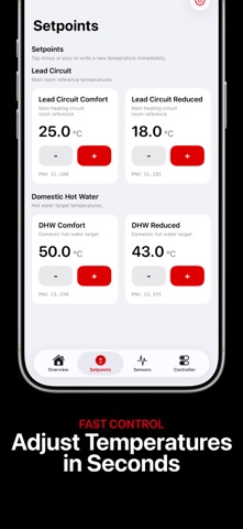 ECL Heating Remote screenshot