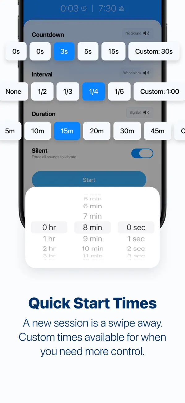 Screenshot #3 pour Zenti Meditation Timer