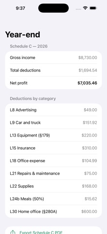Gig — 1099 Tax Tracker Screenshot 4 of 6