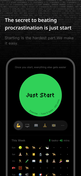 Just Start - Habit Tracker Screenshot 1 of 5