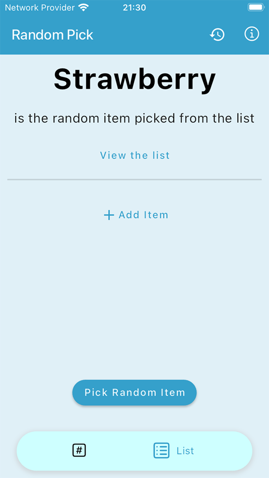 #4. Random Pick - a click away (iOS) โดย: Sai Rajendra Immadi