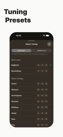 Bağlama Tuner iPhone screenshot 3