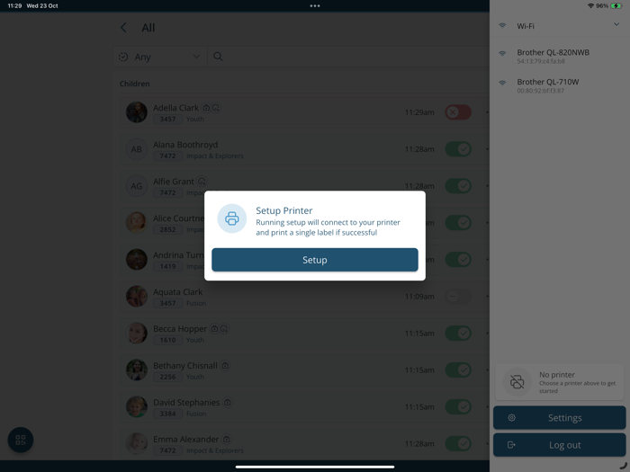 ChurchSuite Check-In