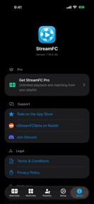 StreamFC - Sports TV Guide screenshot