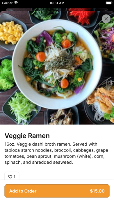 Slurpin Ramen Alpharetta To Go iPhone screenshot 3 - Food & Drink app