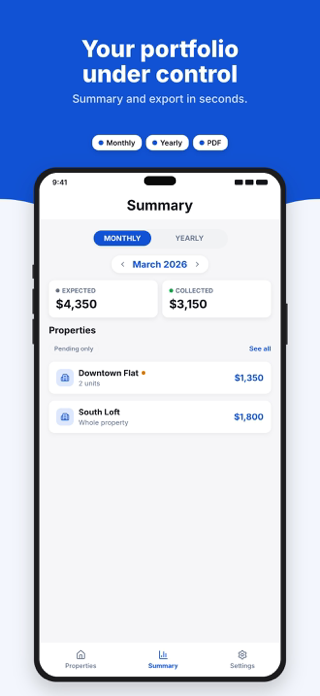 RentDue: Rent Tracker Screenshot 5 of 5