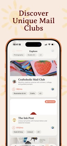 Mailbox Clubs: Snail Mail iPhone screenshot