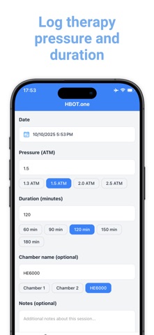 HBOT.one screenshot