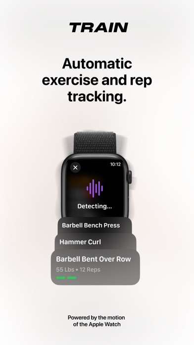 Train Fitness Workout Tracker Screenshot