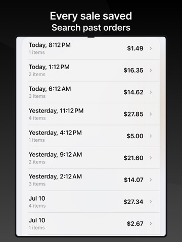 MiniStall: Barcode Checkout iPad screenshot