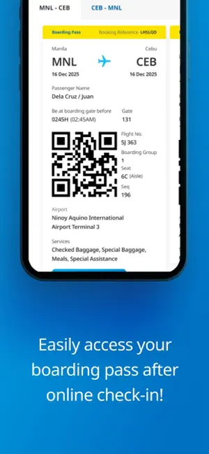 Cebu Pacific iPhone screenshot 5