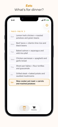 Eats: Automatic Meal Planner screenshot