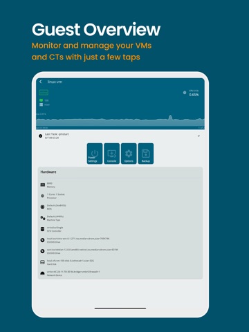 Proxmox VE Companion iPad screenshot 5