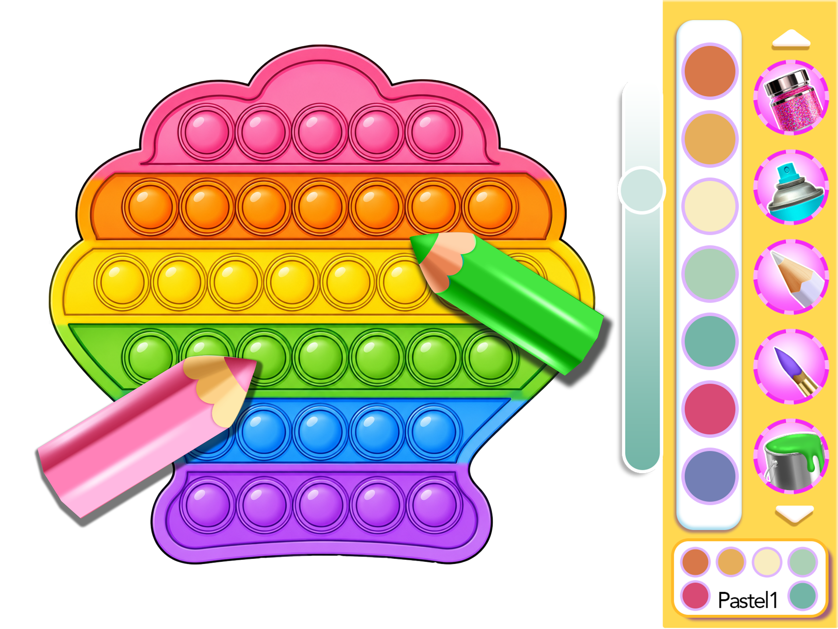 Rainbow Neon Coloring Book Kid screenshot 17