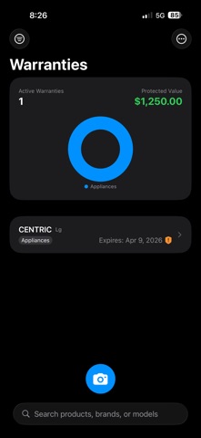Warranty Watcher iPhone screenshot