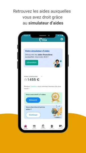 Capture d'écran de Tilia Pour Les Aidants sur iPhone 8