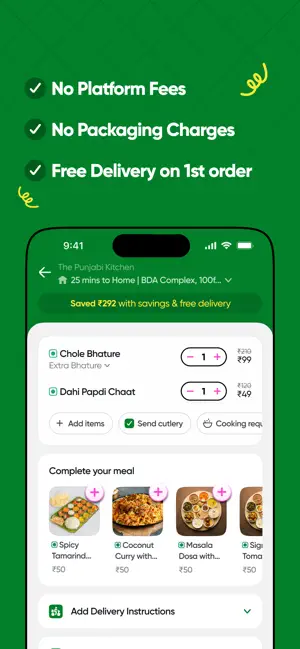 toing - Food Delivery iPhone screenshot 2