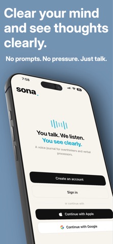 Sona: AI Voice Journal screenshot
