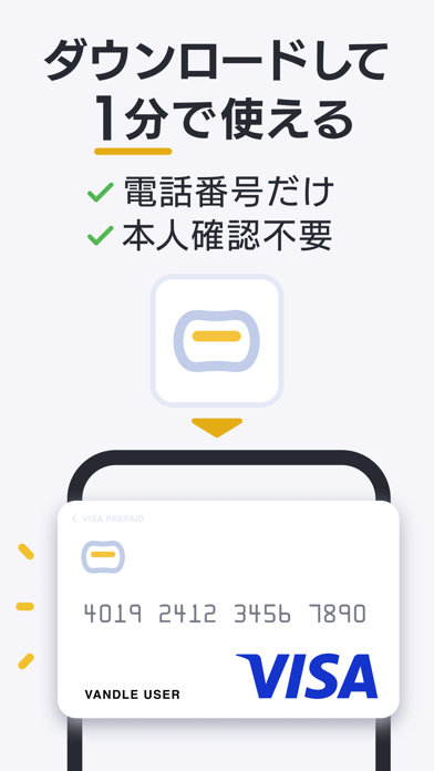 バンドルカード:Visaチャージ式カード、Visaカードのおすすめ画像2