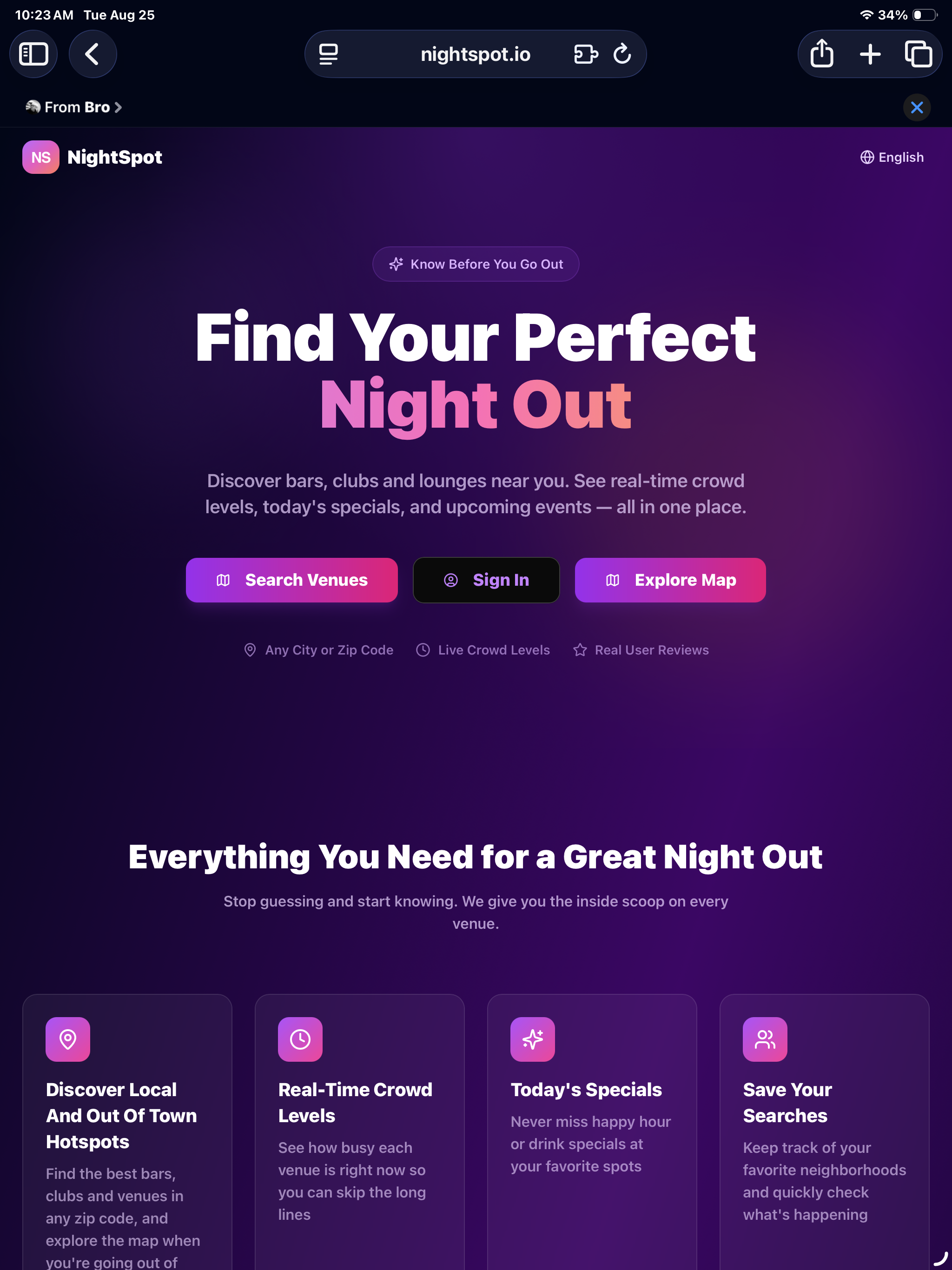 "NightSpot" screenshot 5