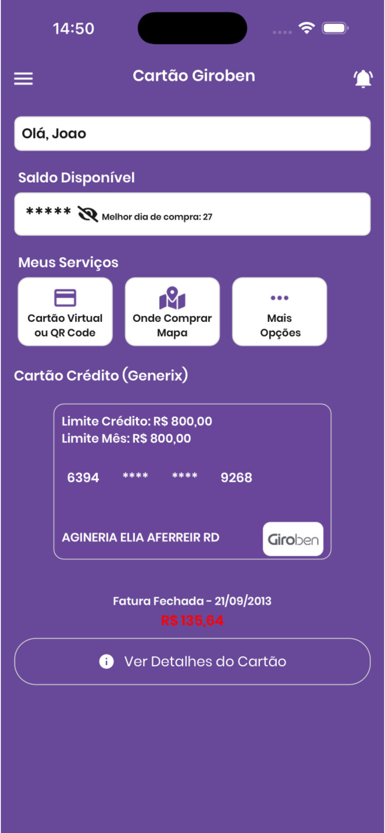 Cartão Giroben screenshot 6
