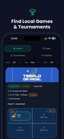 MiPadel Screenshot 2 of 5