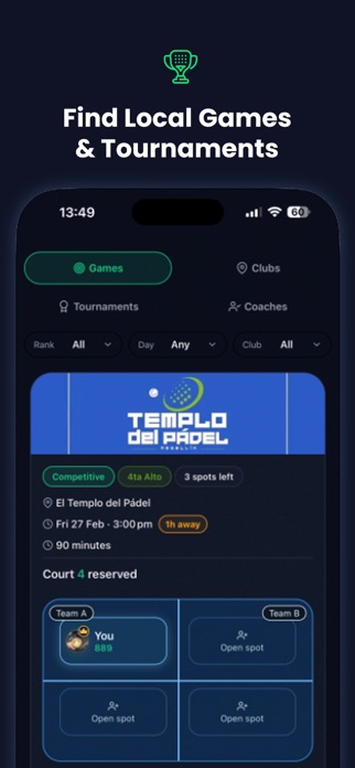 MiPadel Screenshot 2 of 5