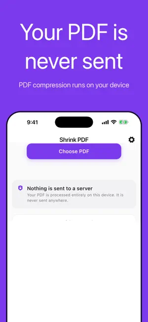 Shrink PDF: Compress PDF Files screenshot 4