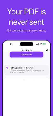 Shrink PDF: Compress PDF Files Screenshot 4 of 6