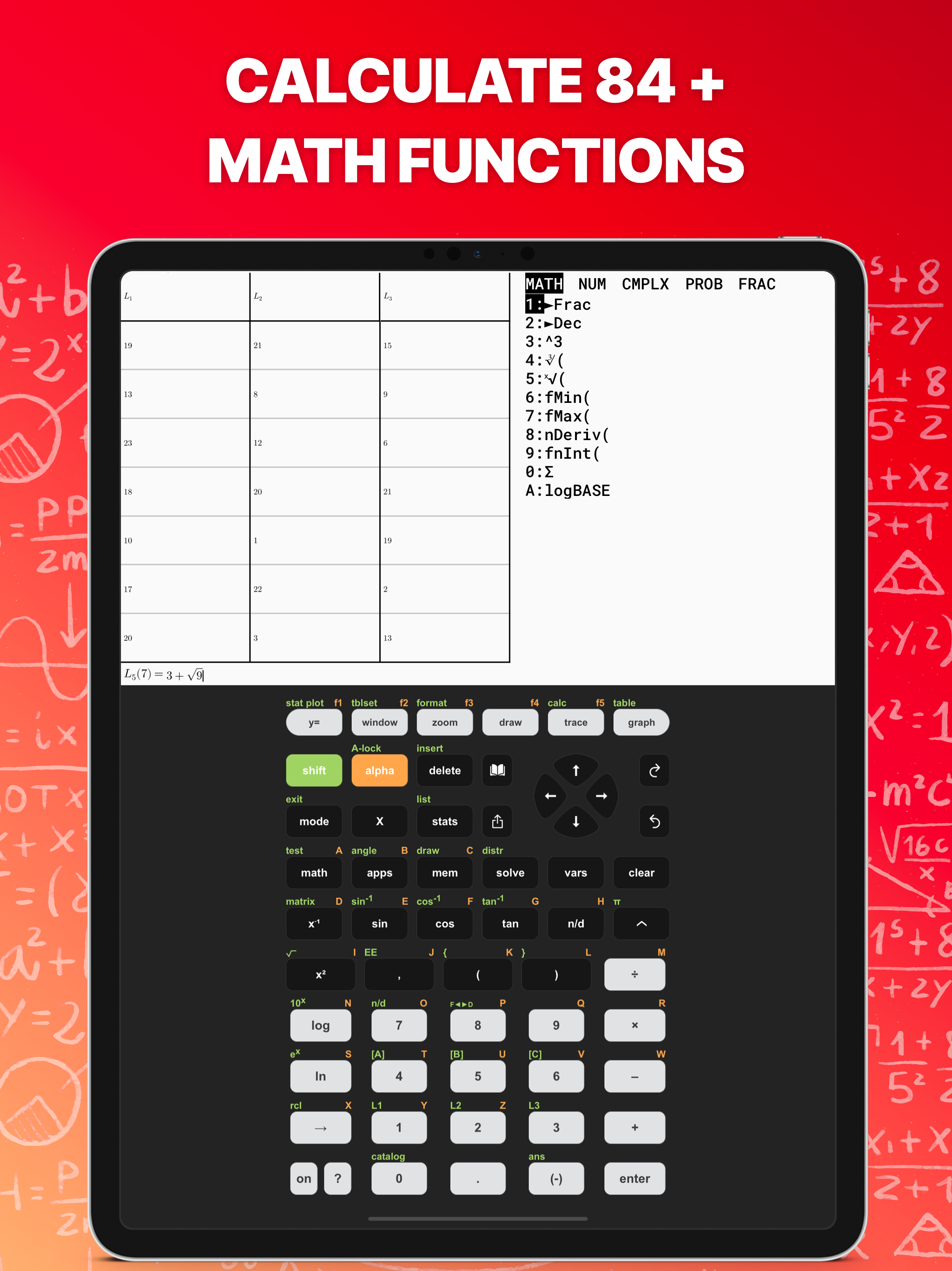 Taculator 84 Graphing Calc screenshot 13