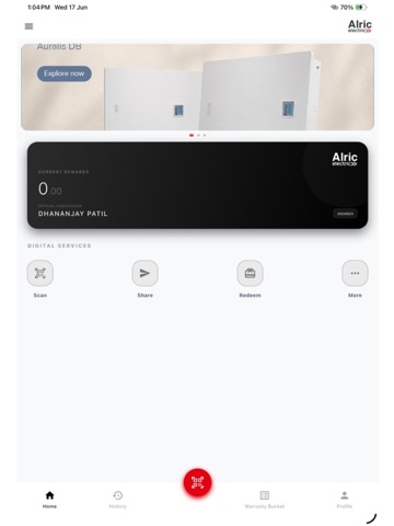 Alric Rewards Connect iPad screenshot