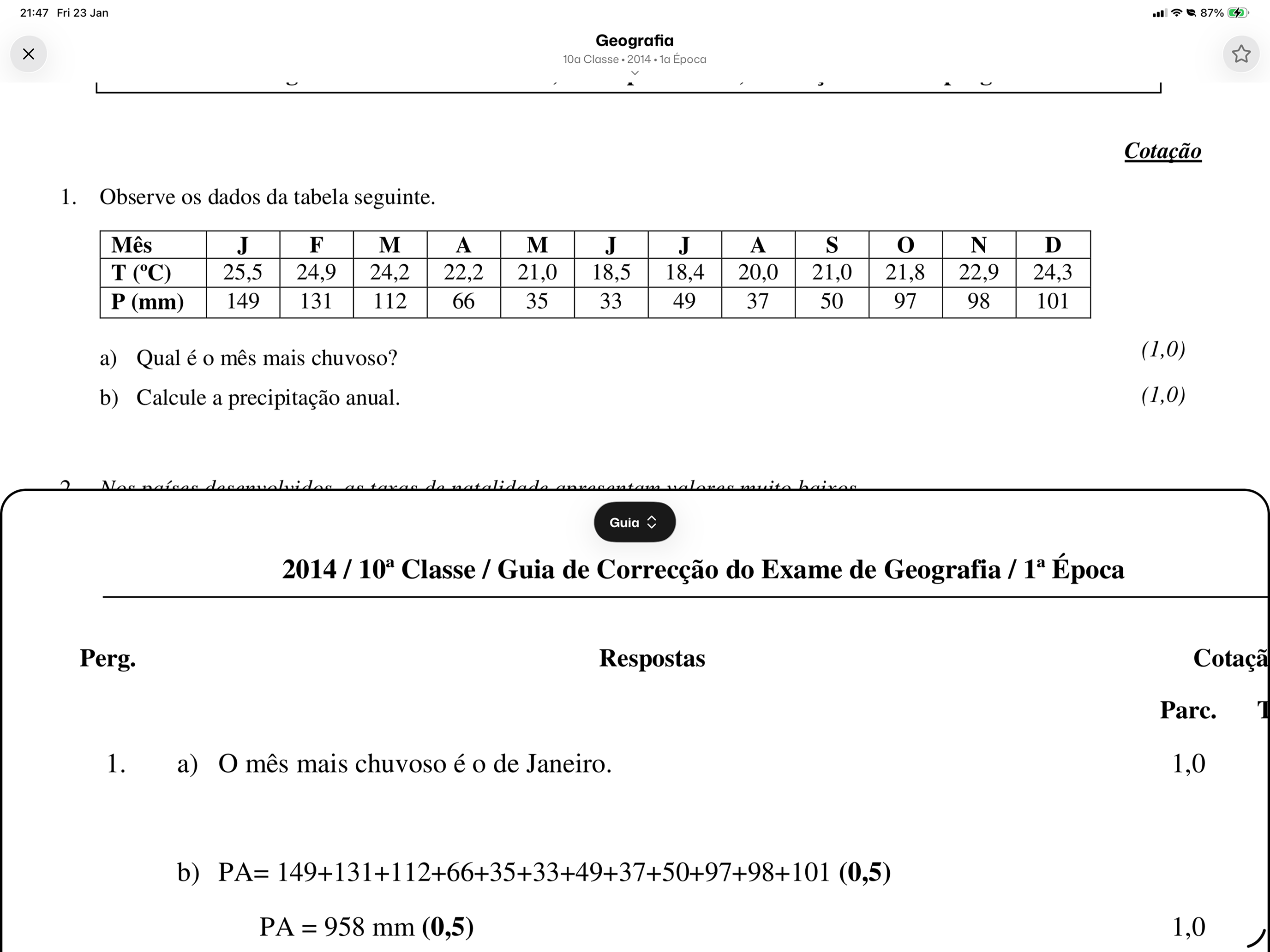 Exames Moçambique